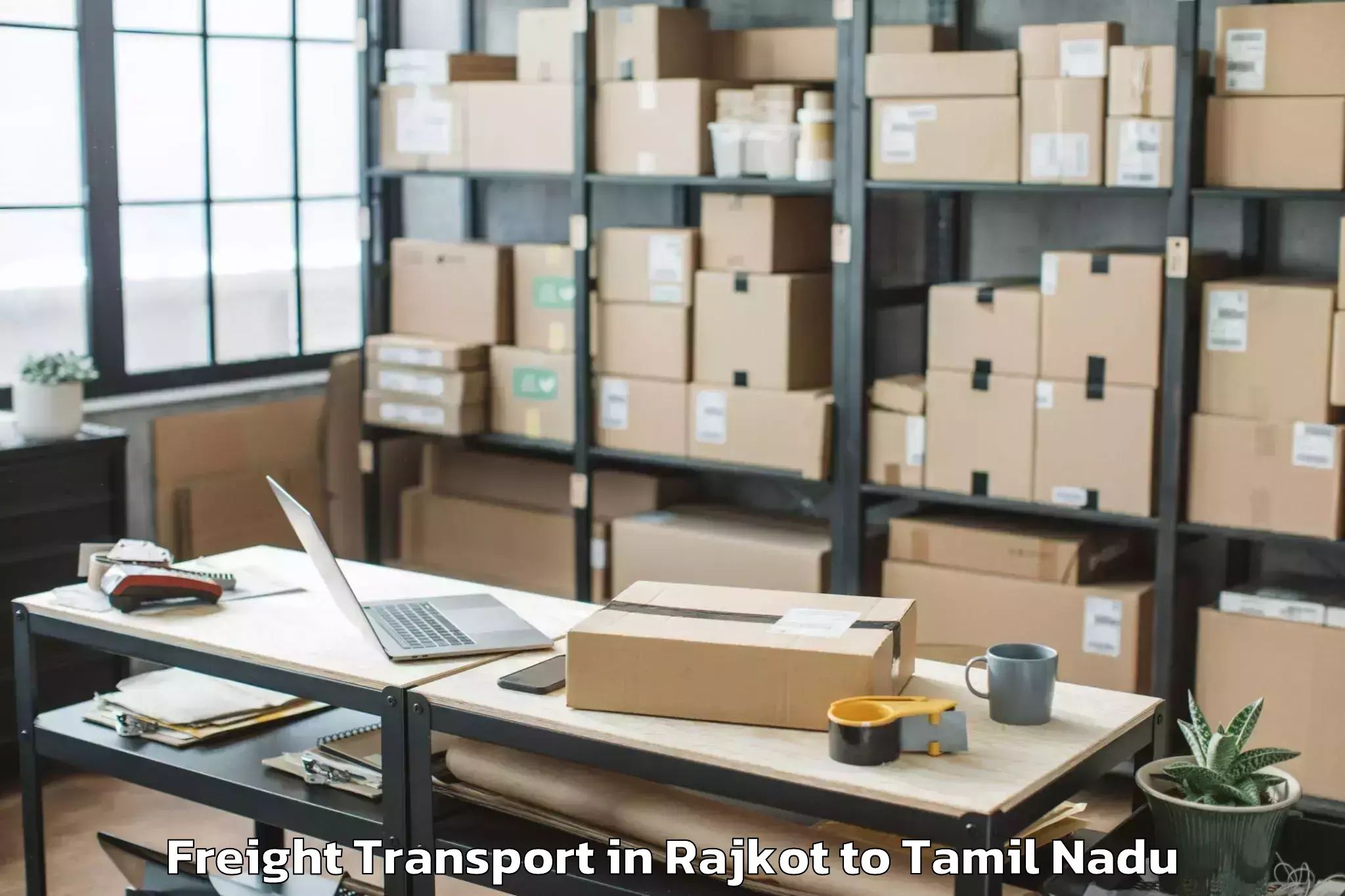 Top Rajkot to Sankarankoil Freight Transport Available